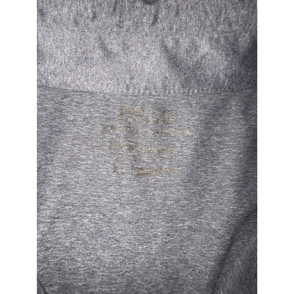 Polo Ralph Lauren Mens XL Gray Heather Performance Short Sleeve Polo Shirt - Picture 2 of 5